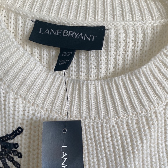 Sweater w/Black and Gold Shoulder Sequin - Picture 3 of 4